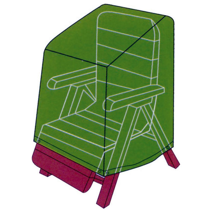 Fraschetti Telo Cover per Poltrona con Braccioli in PVC con Chiusura Elastico 89x76xH107 cm colore Verde