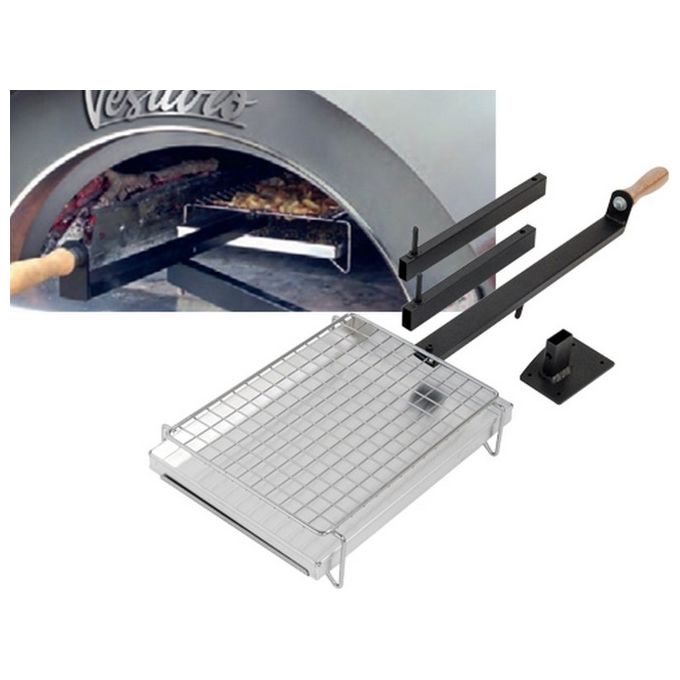 Bella Napoli FRASCHE-144574 Griglie Multicooking per Forno con Braccio Snodato e Allungabile (40x29 cm) colore Nero