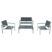Set Esterno Metalwood Twilight (Div+Tav+2Pol)