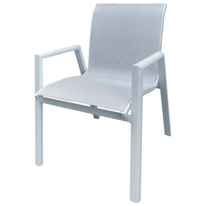 Generico sediaa alu white in alluminio per arredo giardino con design moderno e materiali di alta qualita'
