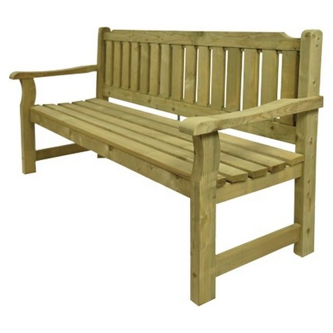 Lasa FRASCHE-199808 Arkadia Panchina in Legno di Pino Trattato Autoclave FSC 120x60x90 cm colore Legno Naturale