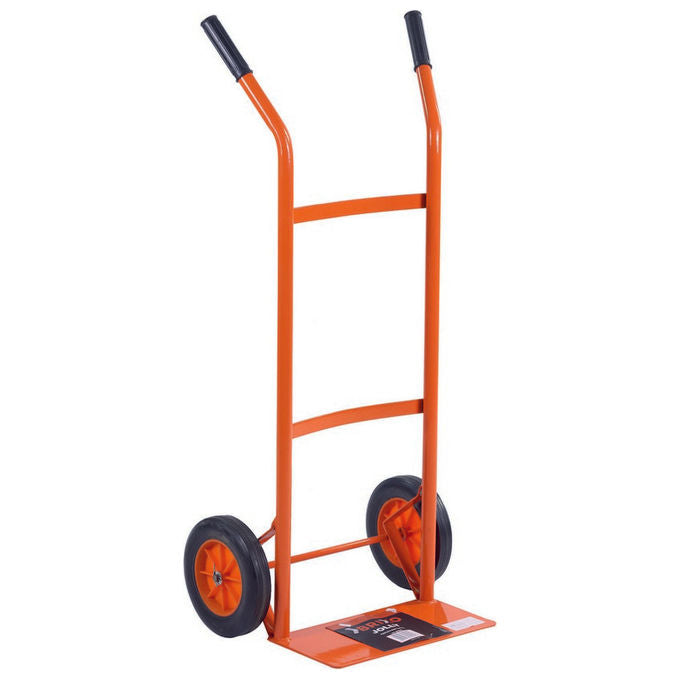 Brixo Jolly Carrello Portapacchi Trasporto Acciaio Tubolare Portata 100 Kg Ruote 200x40 mm Piano 35x18 cm