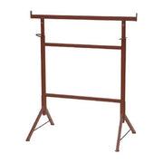 Brixo 334010 F Cavalletto Edile Doppio in Tubolare Verniciato con 8 Altezze Regolabili da 108 a 187 cm colore Nero