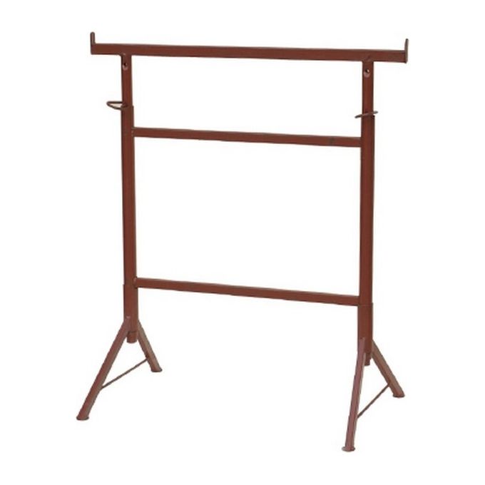 Brixo 334010 F Cavalletto Edile Doppio in Tubolare Verniciato con 8 Altezze Regolabili da 108 a 187 cm colore Nero