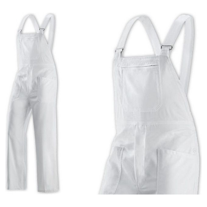 Cipputi FRASCHE-354256 Casablanca Salopette da Lavoro Multi Tasche Terital Taglia XXL colore Bianco