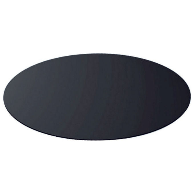 Mille FRASCHE-355110 Salvapavimenti Tonda per Stufe e Camini Ferro Verniciato a Polvere 2 mm diametro 89 cm colore Nero