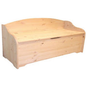 Alberiamo Cassapanca Alberiamo L100 in Legno Massello di Pino Levigato con Schienale 100x41x67 cm
