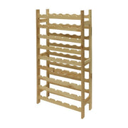 Alberiamo FRASCHE-377018 Cantinetta Portabottiglie 54 Posti in Abete Massello 63x27x120 cm