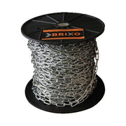 BRIXO 8015234140806 Catena Genovese Rotolo Acciaio Zincocromato Diametro 5,0 mm Lunghezza 38 mt colore Acciaio