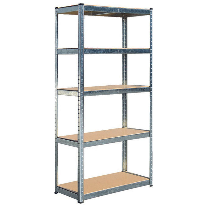 Brixo Scaffale in KIT_ in Acciaio 5 Ripiani 90xP40xH180 cm Portata 30KG