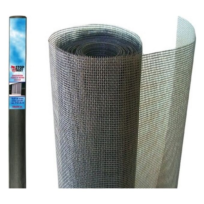 Brixo MINIRO Zanzariera in Fibra per Porta 120x250 cm colore Grigio