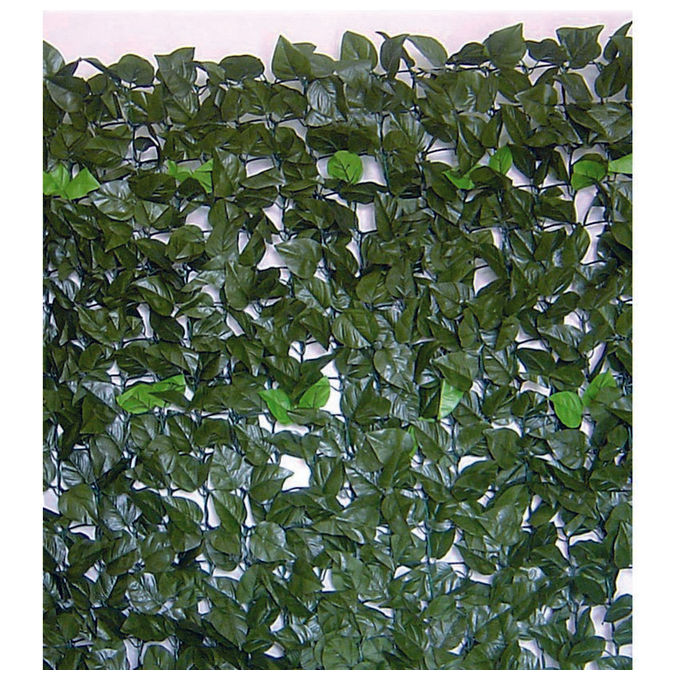BRIXO 421482 Evergreen Siepe Artificiale con Supporto Rigido Posteriore 556 g-m² 648 foglie-m² resistente ai raggi UV colore Verde