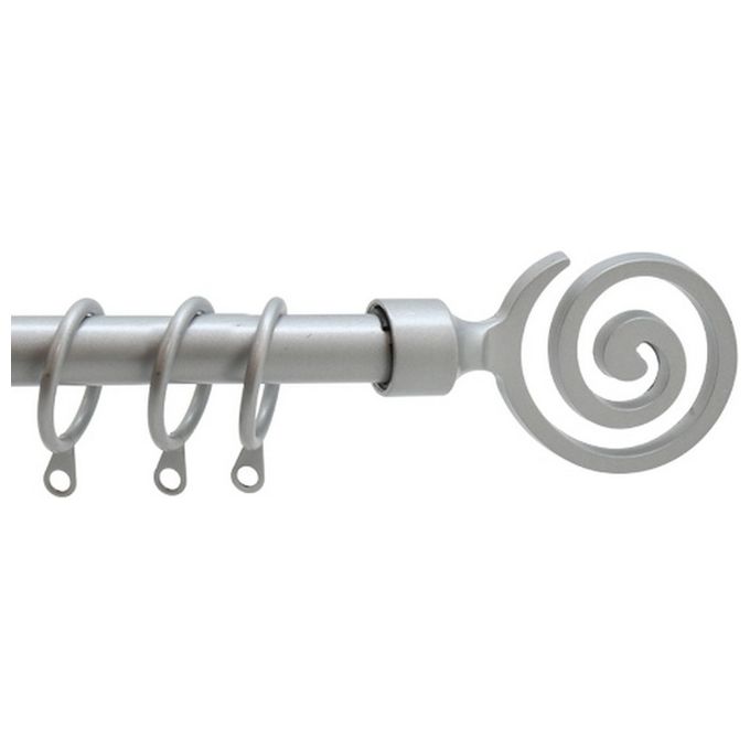 Brixo FRA-425506 Etnic Scorritenda regolabile da 210 a 380 cm colore Argento