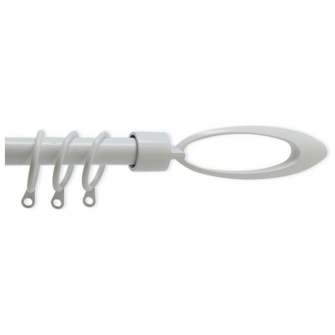 Brixo FRA-425512 Ellisse Scorritenda regolabile da 210 a 380 cm colore Bianco