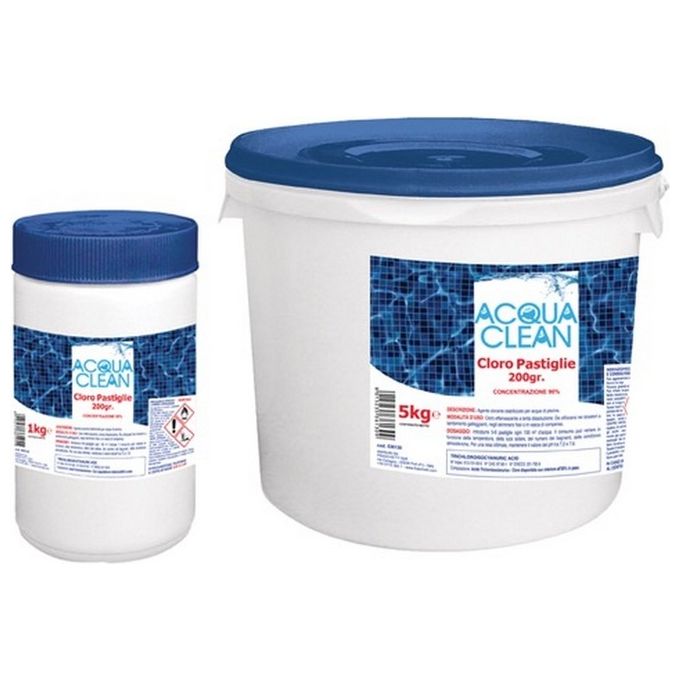 Acqua Clean F536357 Tricloro Pastiglie Cloro 90% 25 Kg colore Bianco