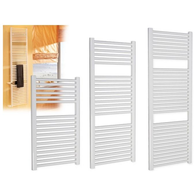 Brixo FRASCHE-539300 Termoarredo 18 Elementi in Acciaio 50x80 cm colore Bianco