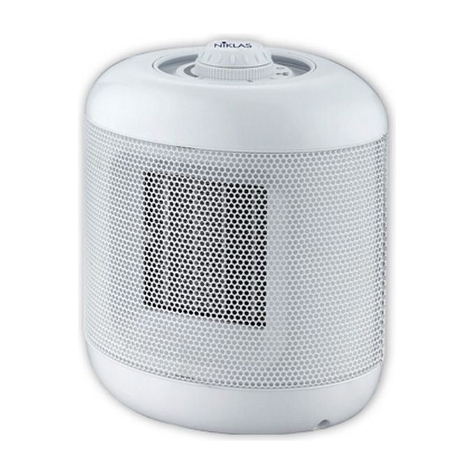 Niklas F539429 Termoventilatore PTC da appoggio 2000 W con Termostato Ambiente e Protezione Surriiscaldamento colore Bianco