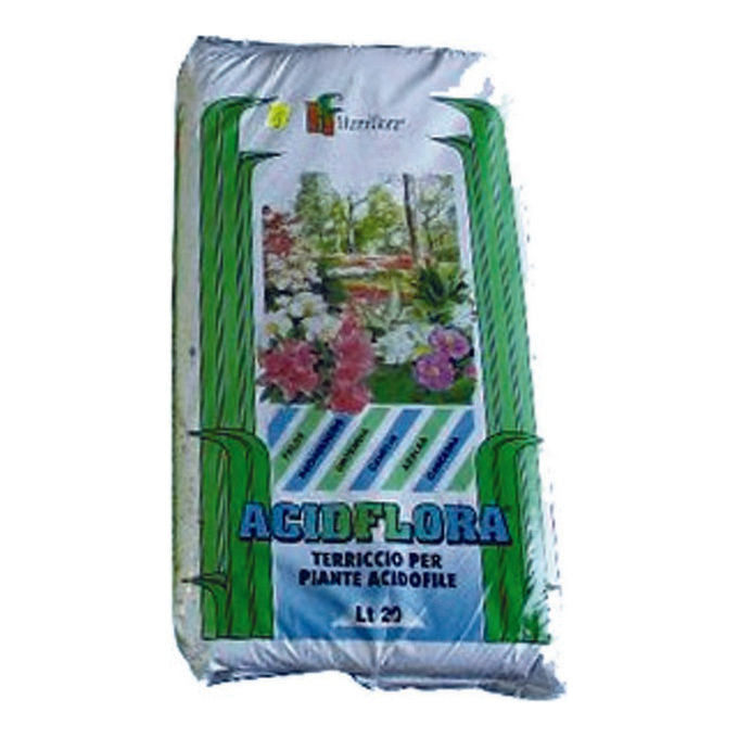 Humiflora Terriccio per Piante Acidofile 20 L Azalee Ortensie Camelie Gardenie Rododendri con Torba e Corteccia di Pino