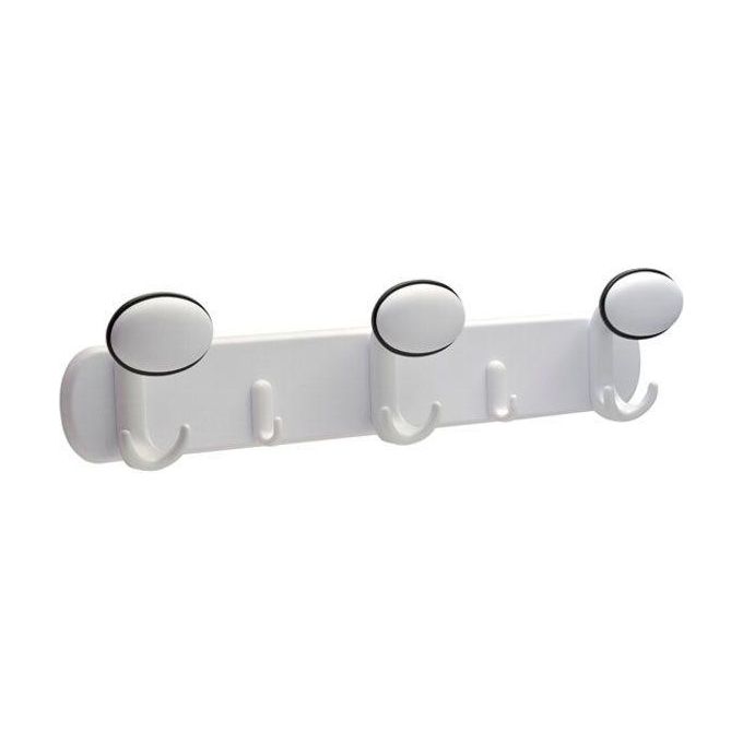 Mital Appendiabiti Resina 3P Bianco-Nero 540X132 Ta93