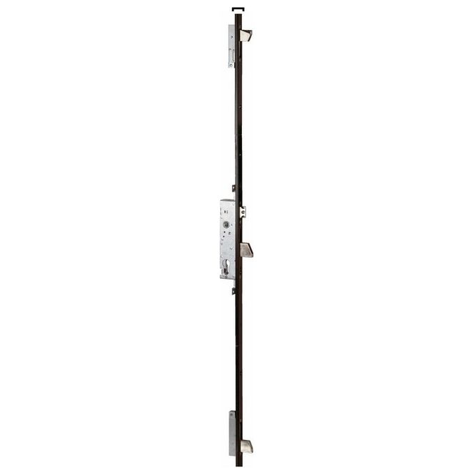 Cisa 146425300 Serratura Multipunto Meccanica da Infilare Entrata 30 mm 3 Catenacci Frontale a U 24x7 mm Ambidestra colore Nero