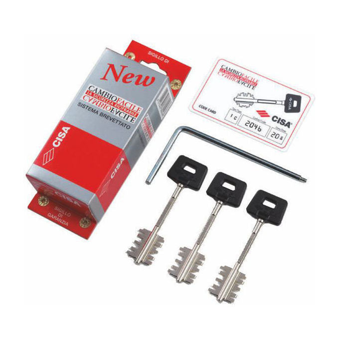 CISA 8015345253396 Cambio Facile Kit Ricodifica per Serrature Vecchio Modello colore Nero