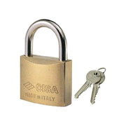 Cisa Lucchetto Ottone Mm 50 Kc Chiave Uguale 22010