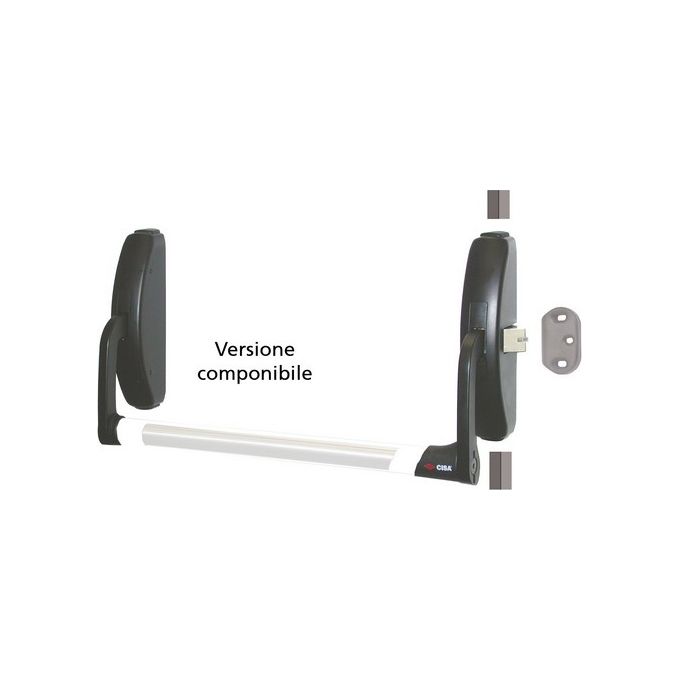 CISA 1.59311.10.0 Prestige Maniglione Antipanico Componibile Modulare con Possibilita' di Esclusione Scrocco colore Nero