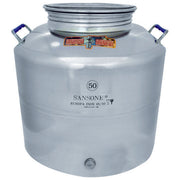 Sansone Bidone Inox Per Olio Lt.50