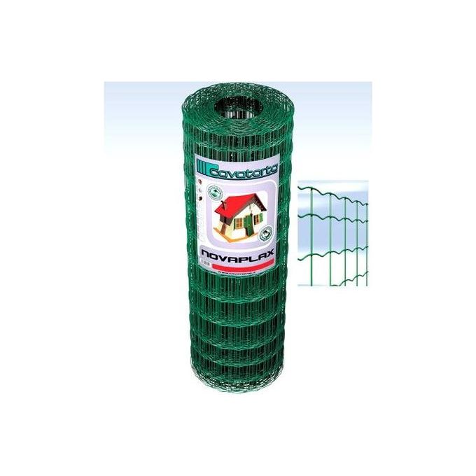 Cavatorta SO03120025B Novaplax Rete Elettrosaldata Plasticata Maglia Differenziata 25m h 120cm colore Verde Alpi