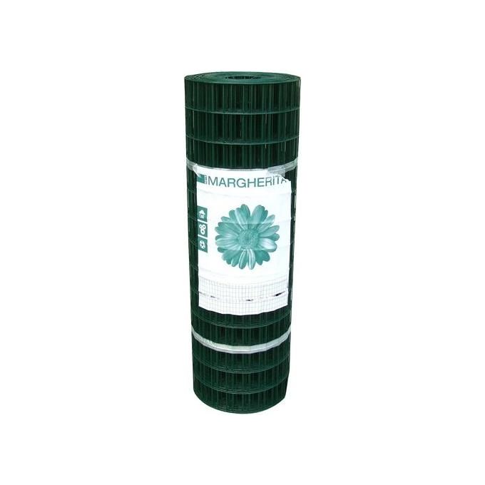 Cavatorta  RETE ELETTROSALDATA MARGHERITA H.200 M.25 Rete elettrosaldata plastificata a maglie rettangolari 50x75 mm filo 2,1 mm lunghezza 25 m colore Verde Alpi