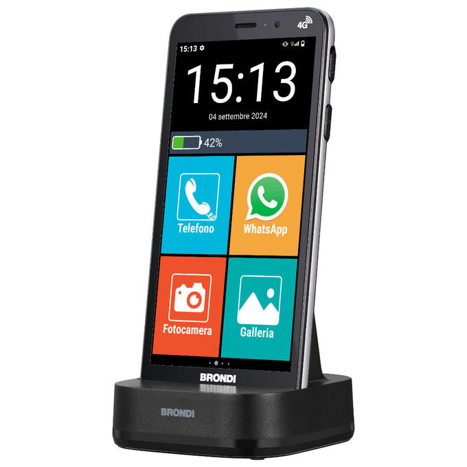 Brondi AMICO VERO 4G+ Smartphone Dual SIM 5.7'' 3GB 32GB Android 14 4G colore Nero