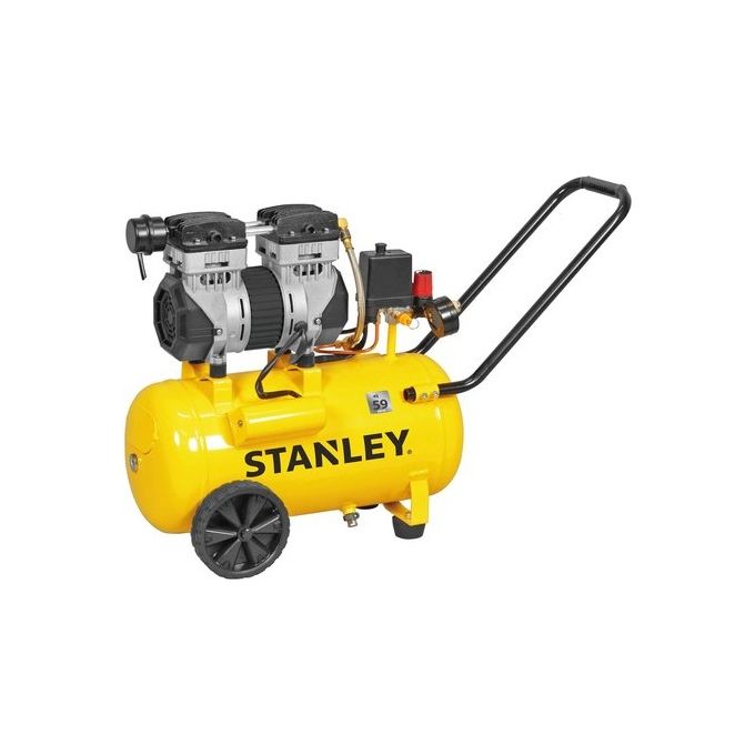 Stanley SXCMS1324H Compressore aria silenziato oilless 24 L 8 bar 1.3 HP 150 l-min 59 dB