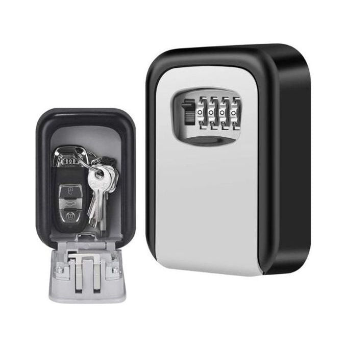 Stark Cassetta Portachiavi Keybox Murale Combinazione 4 Cifre 10000 Codici Lega di Zinco e Acciaio 10x3.5x12 cm