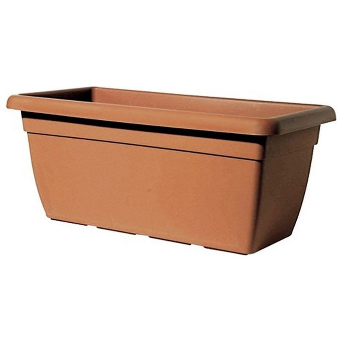 Telcom ICTM80CTE Giunone Cassetta Fioriera 80x40x34 cm Polipropilene Resistente UV Made in Italy colore Terracotta