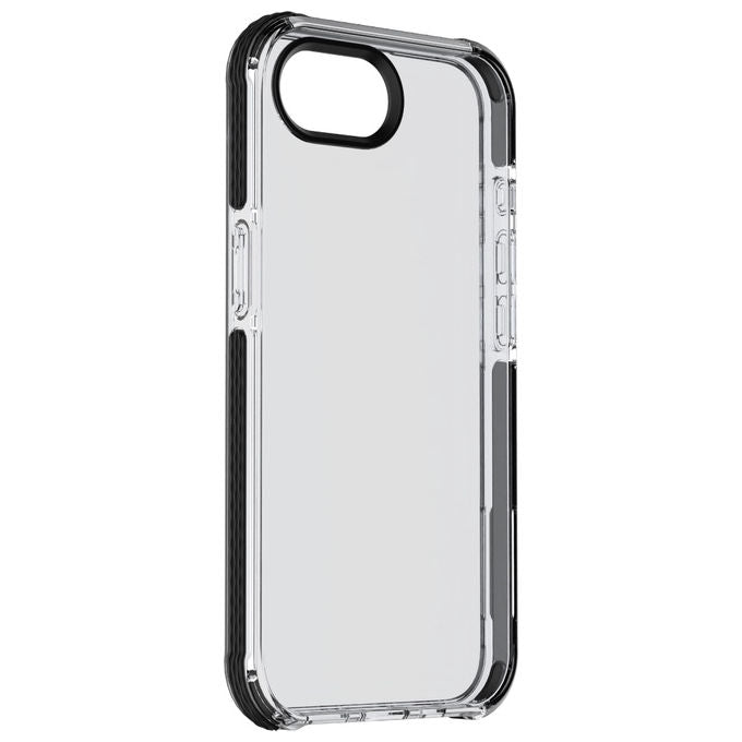 Cellularline, Custodia Tetra Force Strong Guard, iPhone SE (2025), Trasparente e Nero
