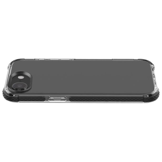 Cellularline, Custodia Tetra Force Strong Guard, iPhone SE (2025), Trasparente e Nero