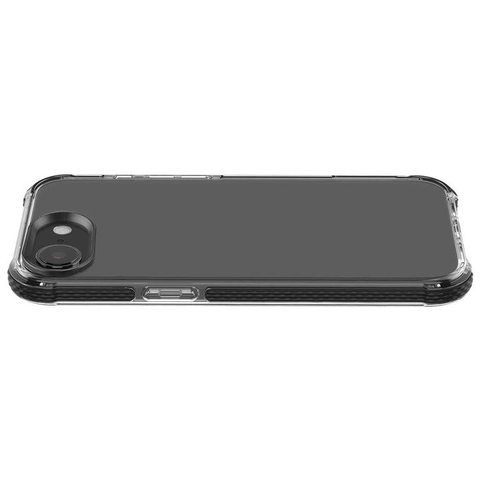 Cellularline, Custodia Tetra Force Strong Guard, iPhone SE (2025), Trasparente e Nero