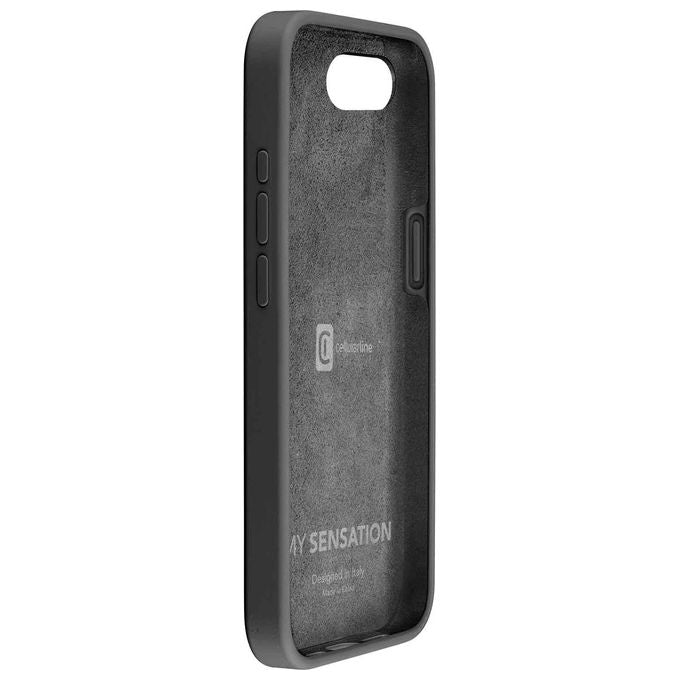 Cellularline Sensation Cover Soft Touch Nera per iPhone 16e