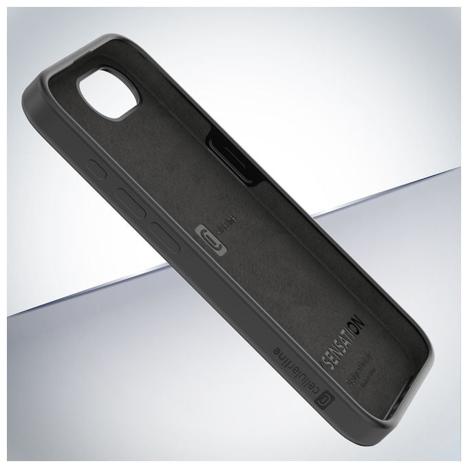 Cellularline Sensation Cover Soft Touch Nera per iPhone 16e