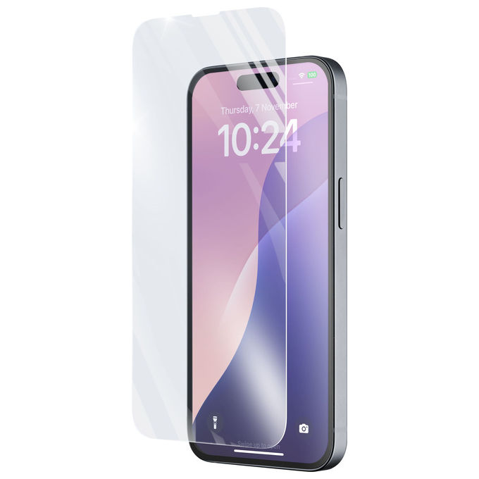 Cellularline Impact Glass, Vetro Temperato per iPhone 16e, Sottile e Resistente