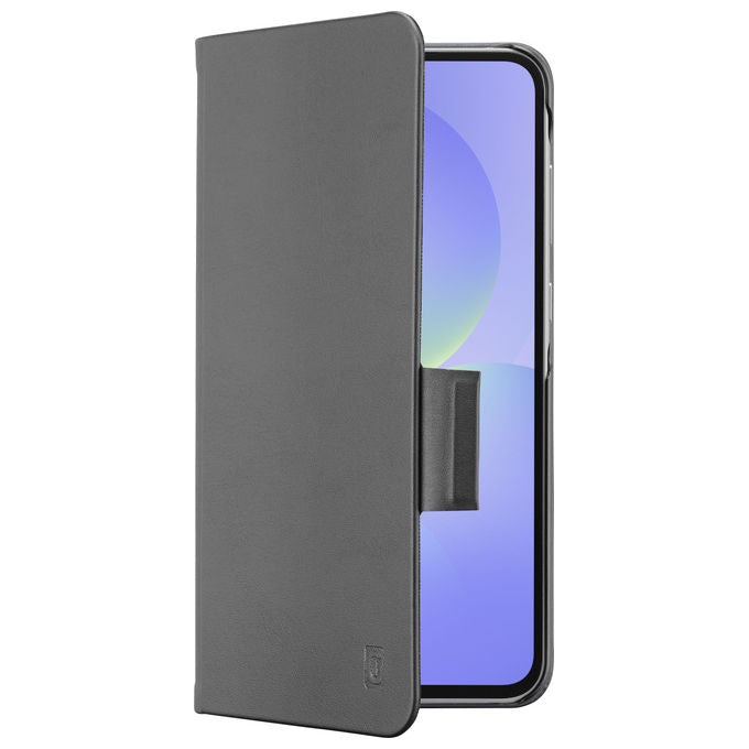 Cellularline Book Custodia a Libro Nera per Samsung Galaxy A36-A56 con Tasca Portatessera
