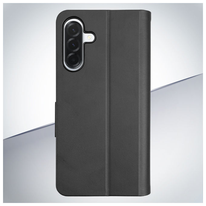 Cellularline Book Custodia a Libro Nera per Samsung Galaxy A36-A56 con Tasca Portatessera