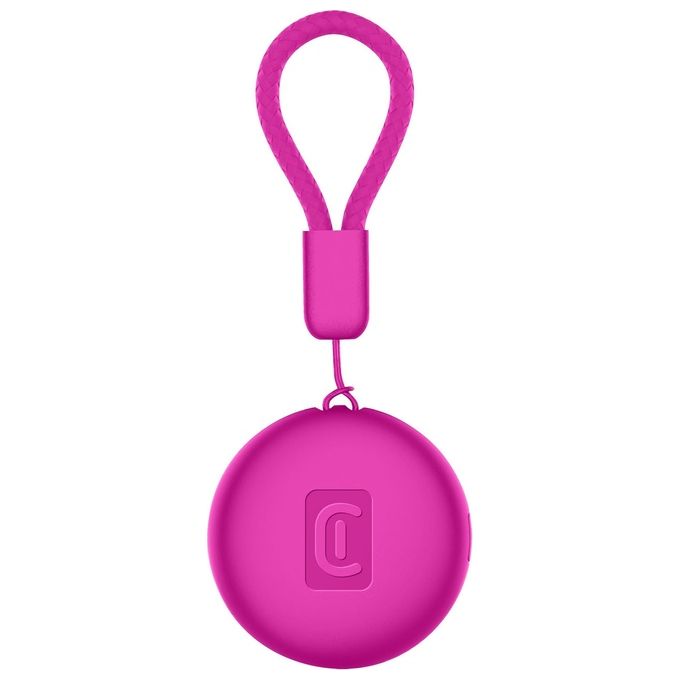 Cellularline Tracy Tag, Localizzatore Bluetooth per Android, Rosa