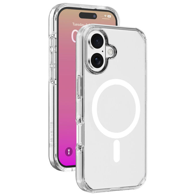 Cellularline, Cover Trasparente MagSafe, Anti-Giallo, Anti-Batterica, iPhone 17