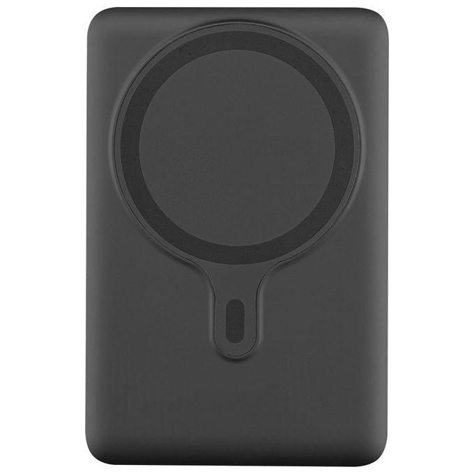 Cellularline PBNEWMAG5000K Power Bank Wireless con Tecnologia MagSafe Capacita' 5000 mAh Potenza di Ricarica 7.5W colore Nero