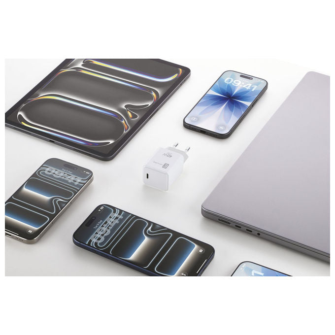 Cellularline ACHIPHUSBCPD40WW Caricabatterie USB-C 40W Power Delivery Ricarica Rapida iPhone iPad MacBook colore Bianco