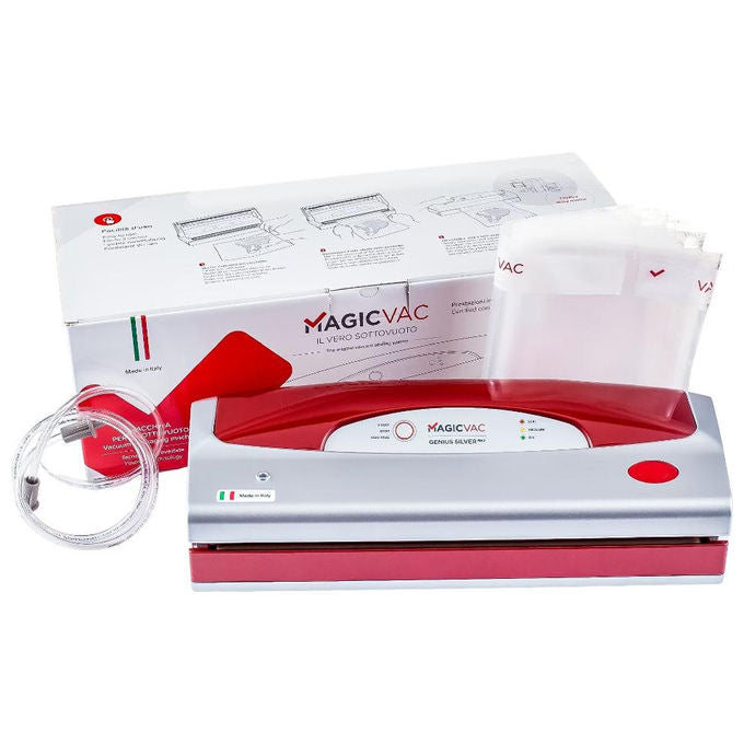 Magic Vac Genius Silver macchina per sottovuoto con Aspirazione Automatica e Saldatura Automatica-manuale