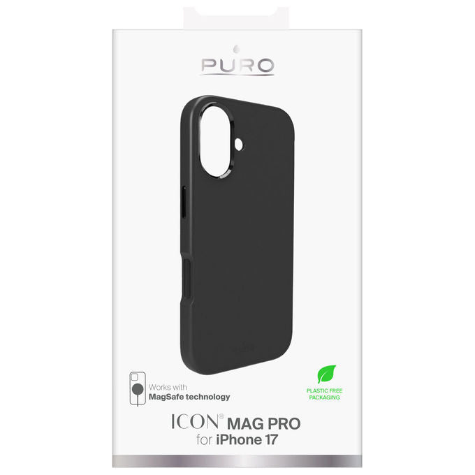 Puro, Cover Icon Mag Pro per iPhone 17, Nera