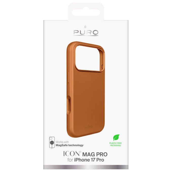 Puro Icon Mag Pro Cover Arancione per Apple iPhone 17 Pro 16 cm MagSafe