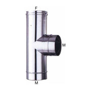 ALA 8018915012591 Gomito a T inox AISI 316L sistema ALA INOX MP connessione maschio-femmina guarnizione siliconica termoresistente colore Acciaio